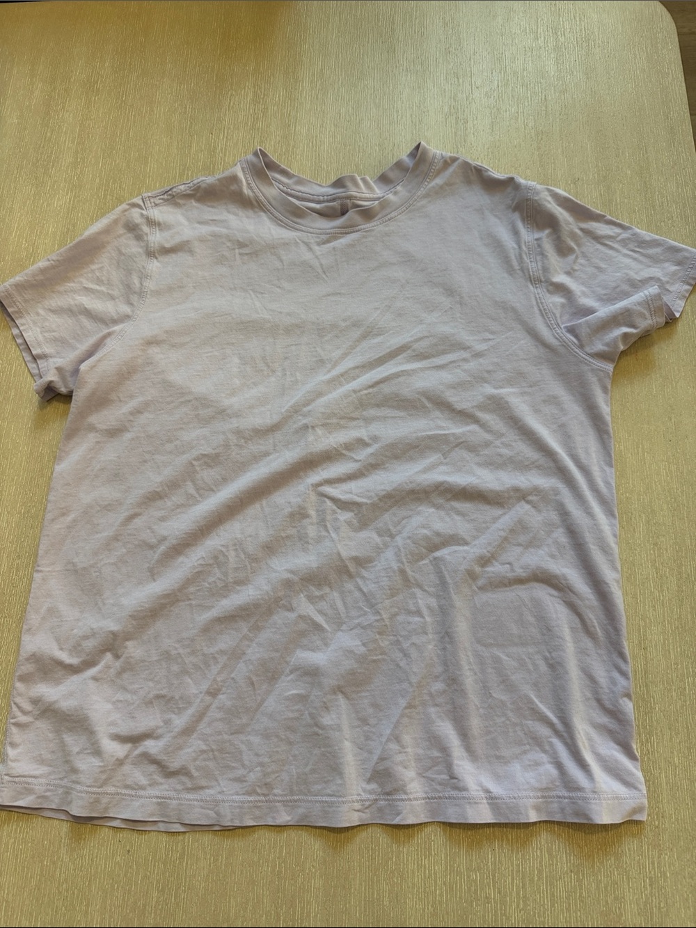 lululemon Soft Light Lavender Short Sleeve Tee oversized